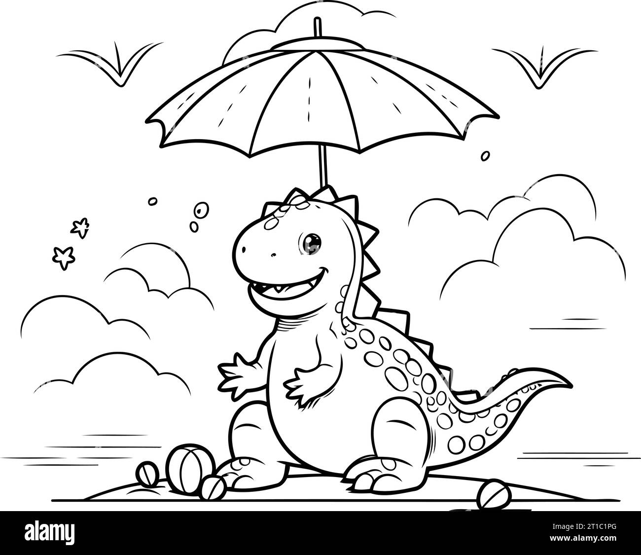 Clouds coloring page cut out stock images pictures