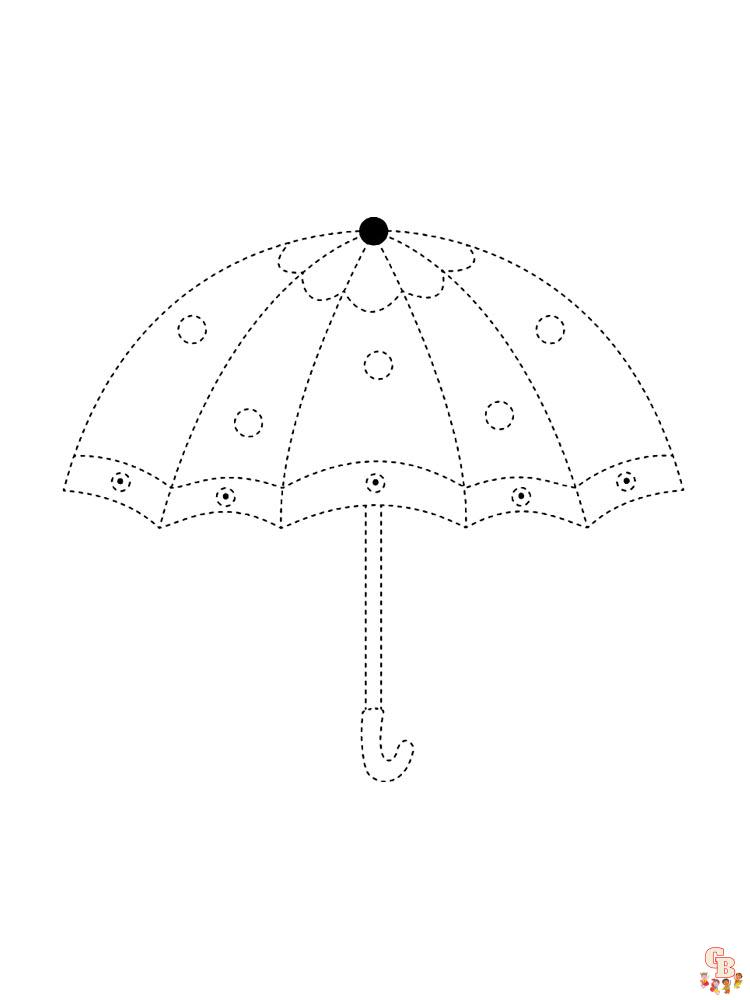 Umbrella coloring pages free printable and easy to use