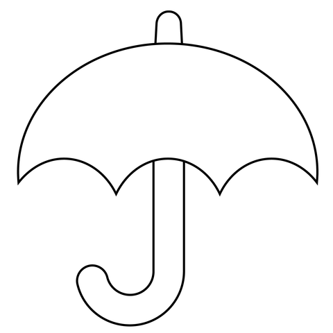 Umbrella emoji coloring page free printable coloring pages
