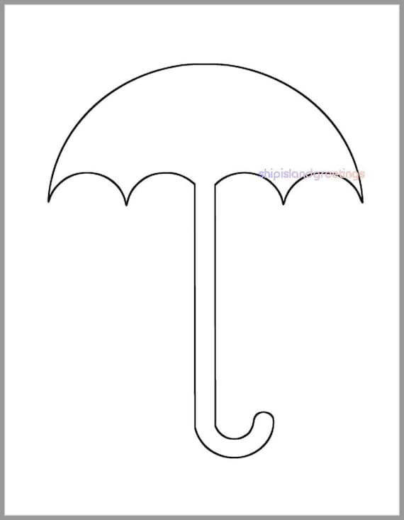 Inch umbrella template