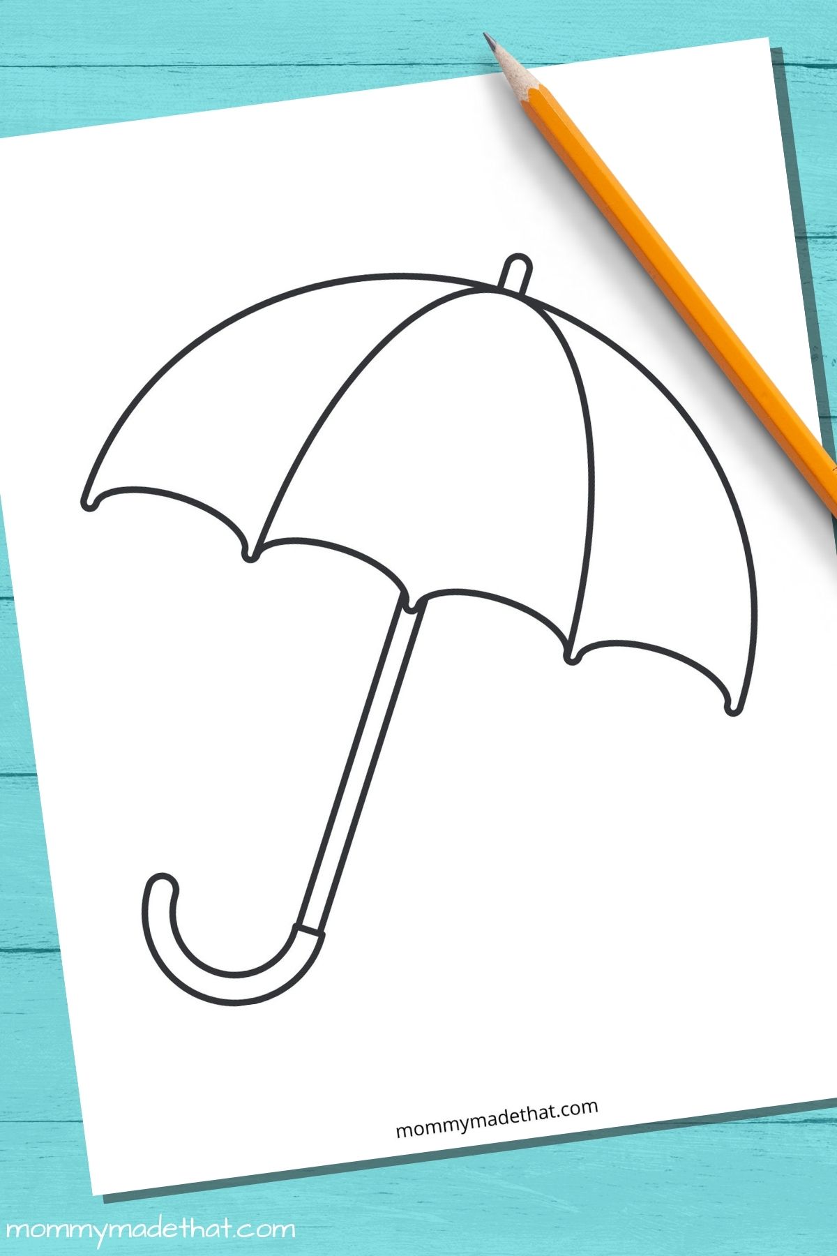 Umbrella template and outlines free printables
