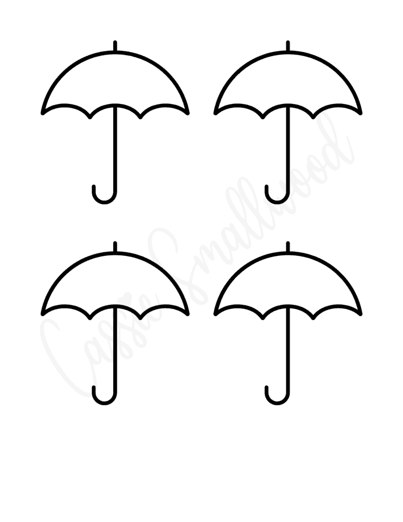 Unique umbrella templates free printables