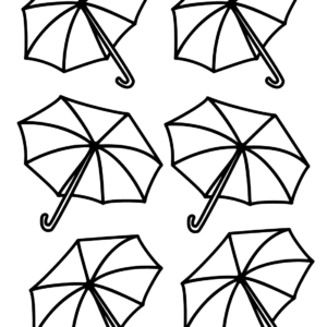 Umbrella coloring pages printable for free download