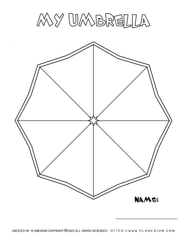 Best printables for spring planerium umbrella coloring pages umbrella template