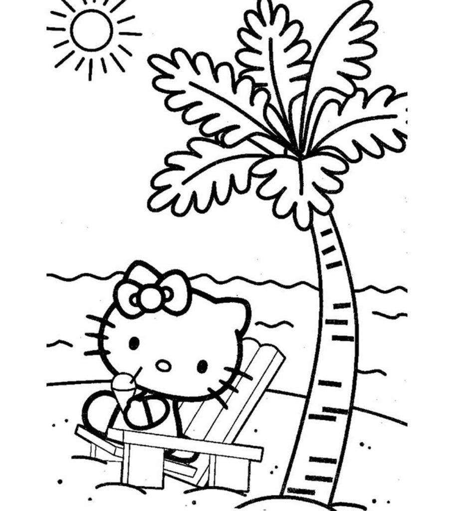 Beach coloring pages free printable sheets to color