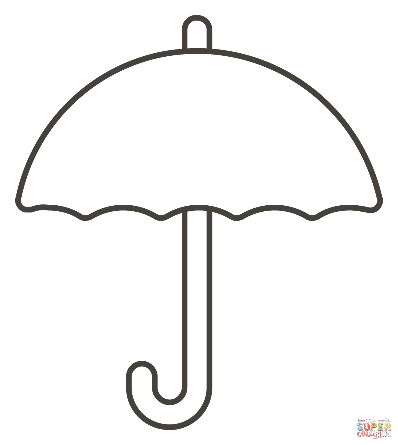 Umbrella coloring page free printable coloring pages