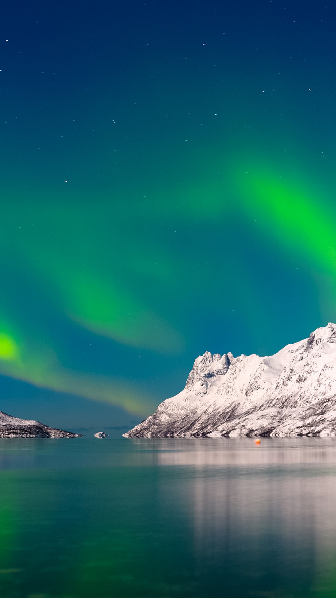 Wallpaper aurora borealis sky winter mountains lake k nature