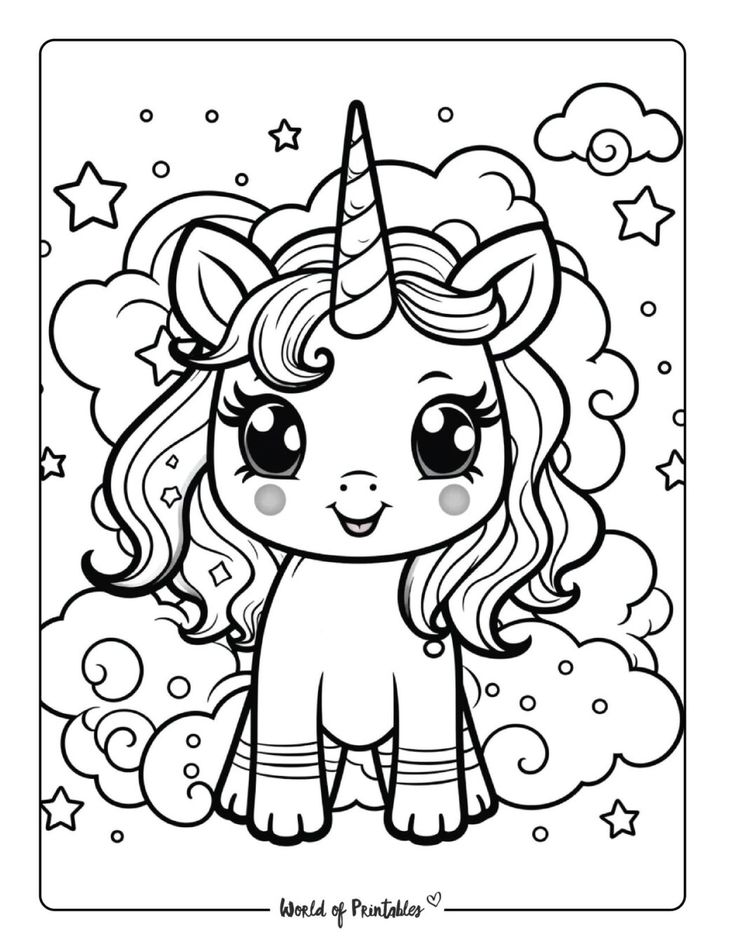The best unicorn coloring pages for kids adults