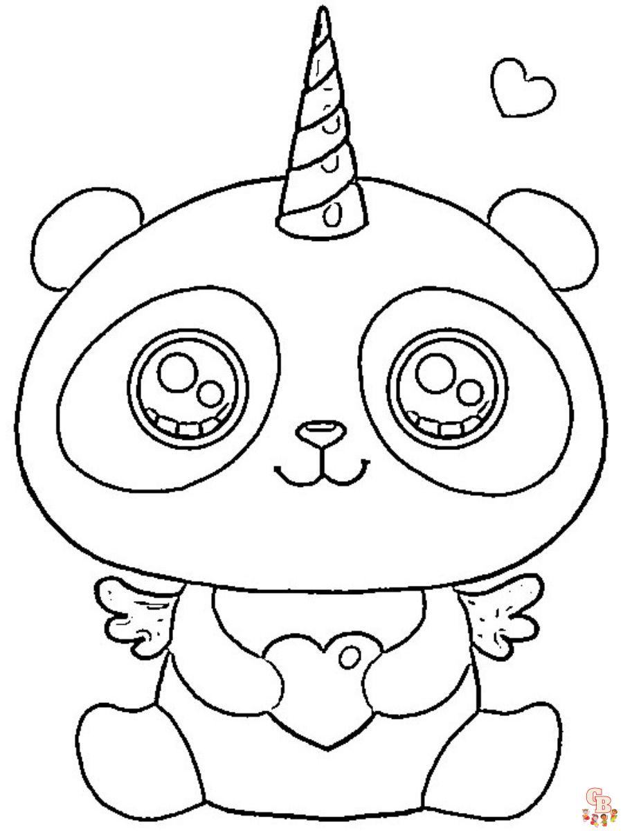 Discover the panda coloring pages