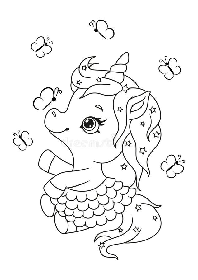 Unicorn coloring page stock illustrations â unicorn coloring page stock illustrations vectors clipart