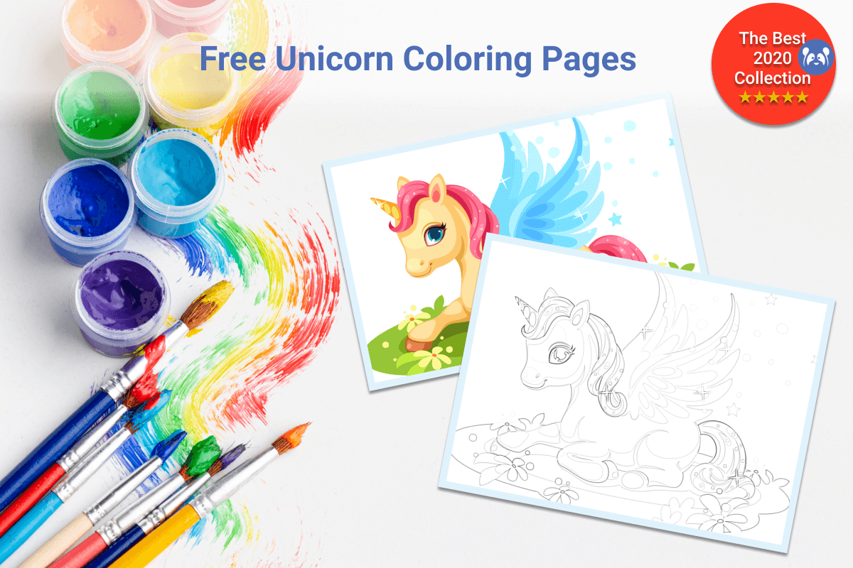 Free unicorn coloring pages the best collection in