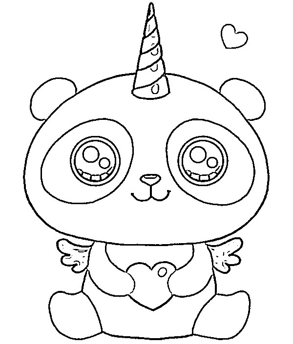 Cute panda coloring pages for your little ones