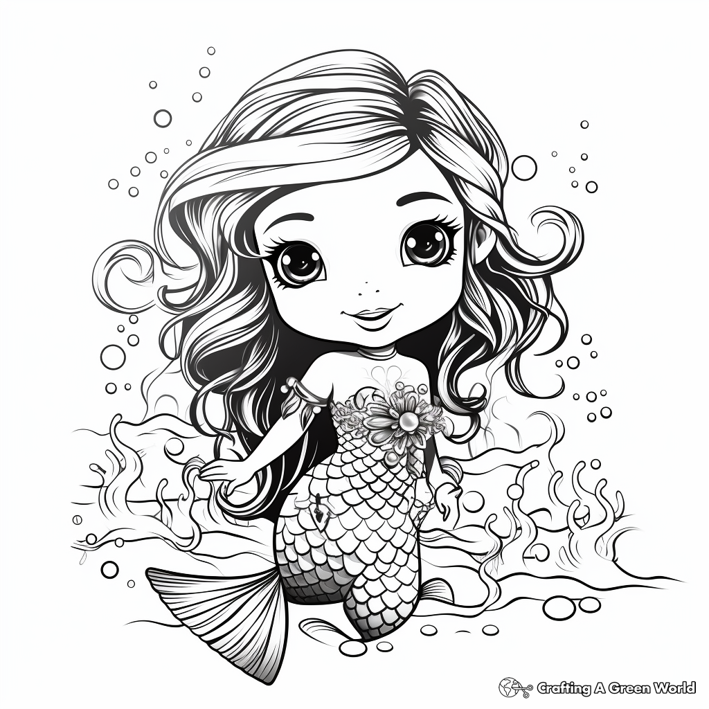 Unicorn mermaid coloring pages