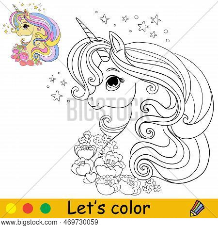 Cute unicorn portrait vector photo free trial bigstock