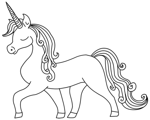 Unicorn coloring page free printable coloring pages