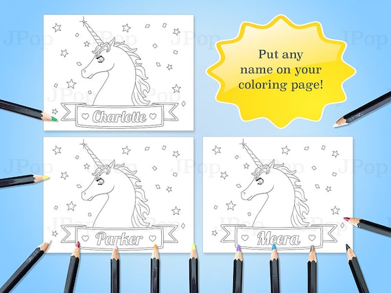 Dibujo personalizado unicornio dibujos para colorear unicornio dibujo personalizable para colorear dibujos personalizados descargar digital