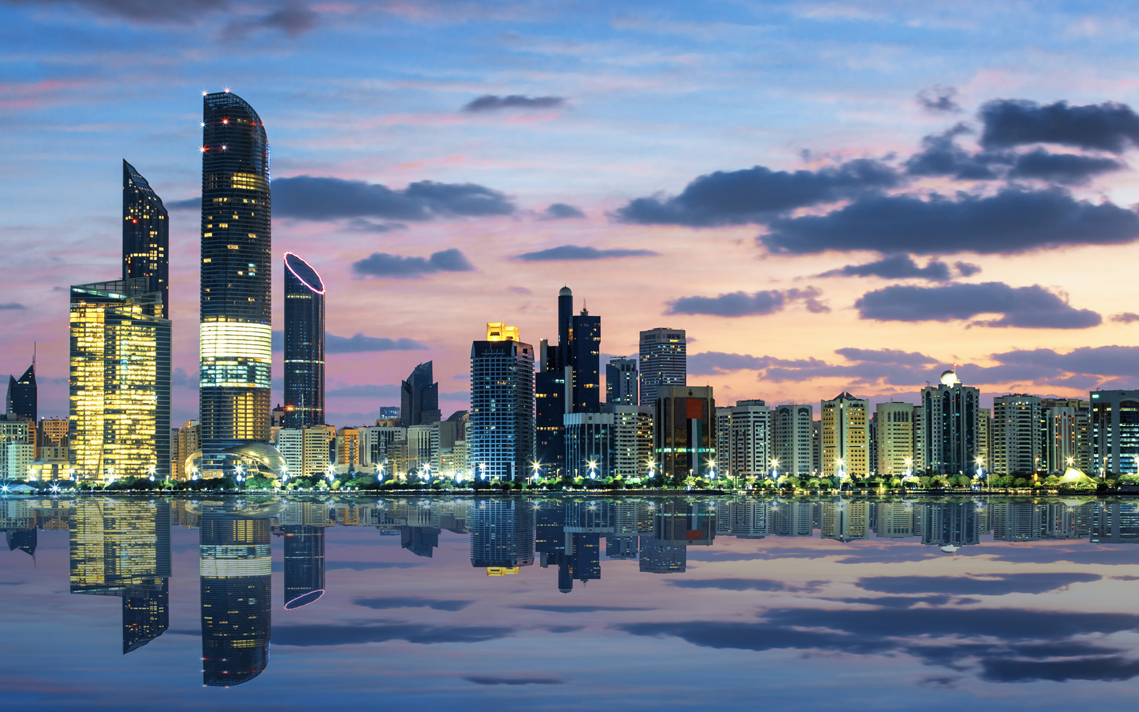 Abu dhabi at sunset capital of the united arab emirates hd wallpapers for desktop tablets and mobile phones x