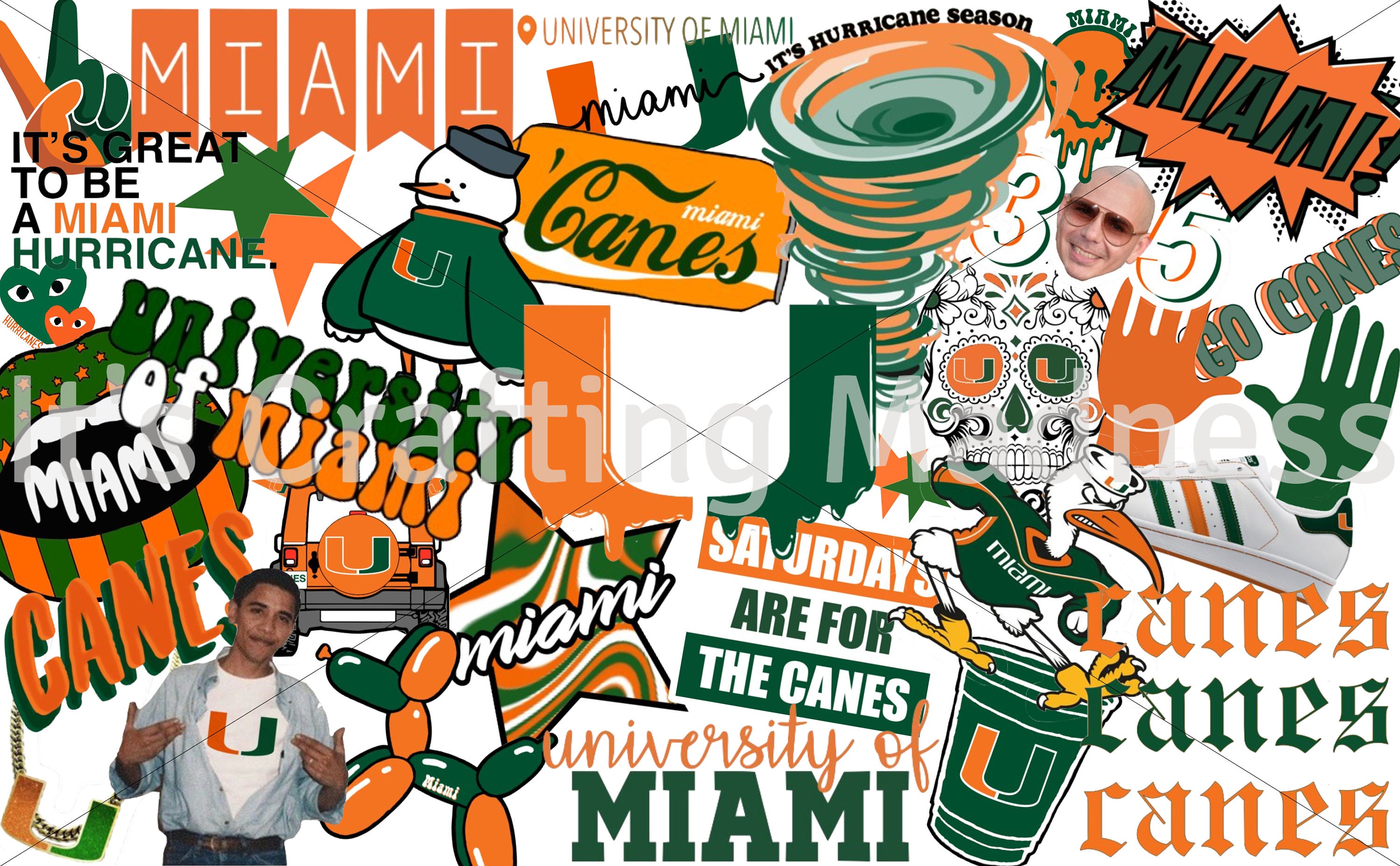 Buy university of miami laptop collage background go canes online in india