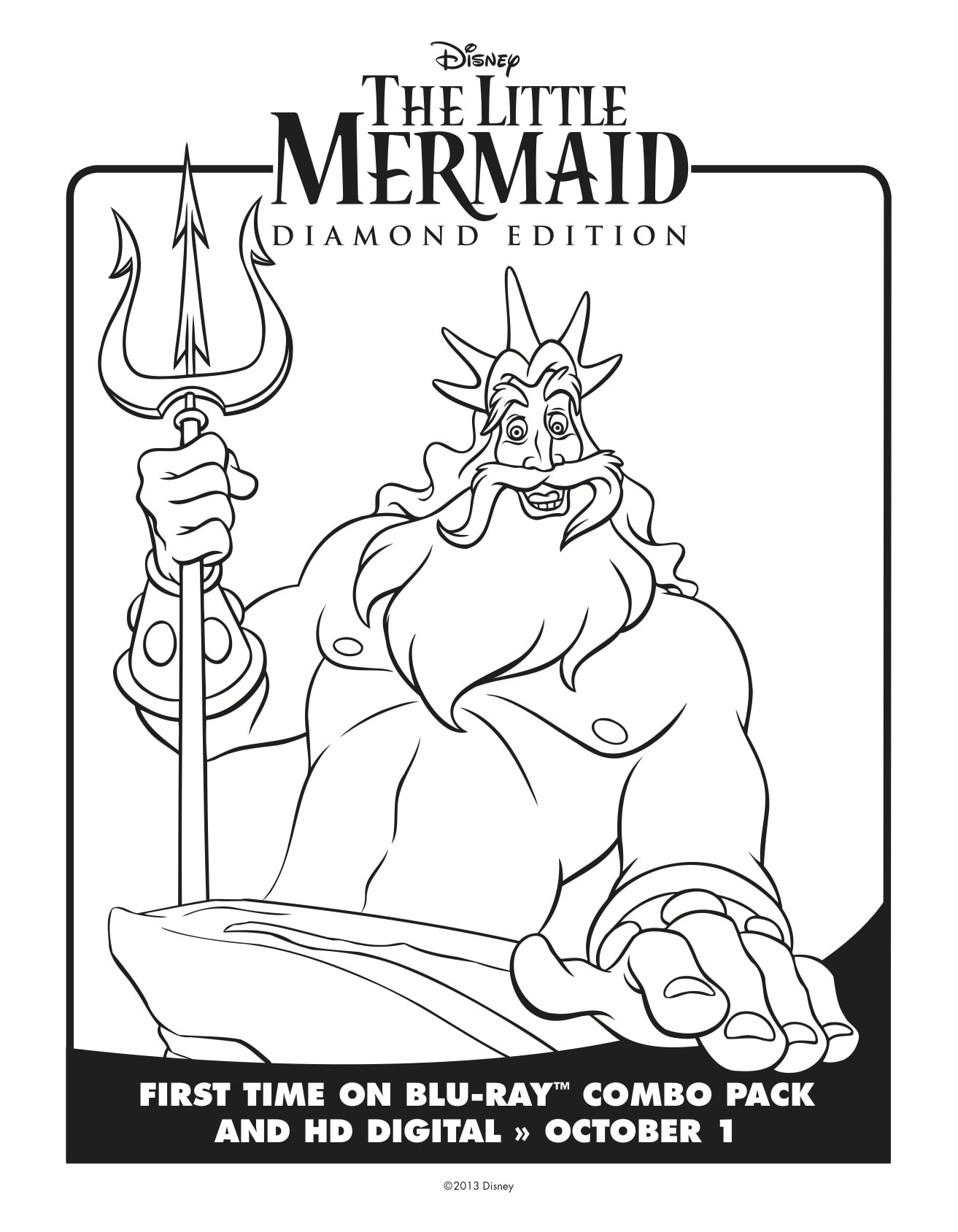 Little mermaid coloring pages