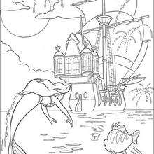 Ursula and ariel coloring pages