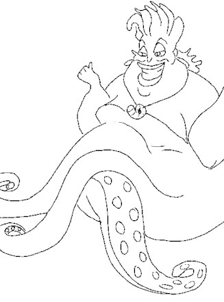 The little mermaid coloring page