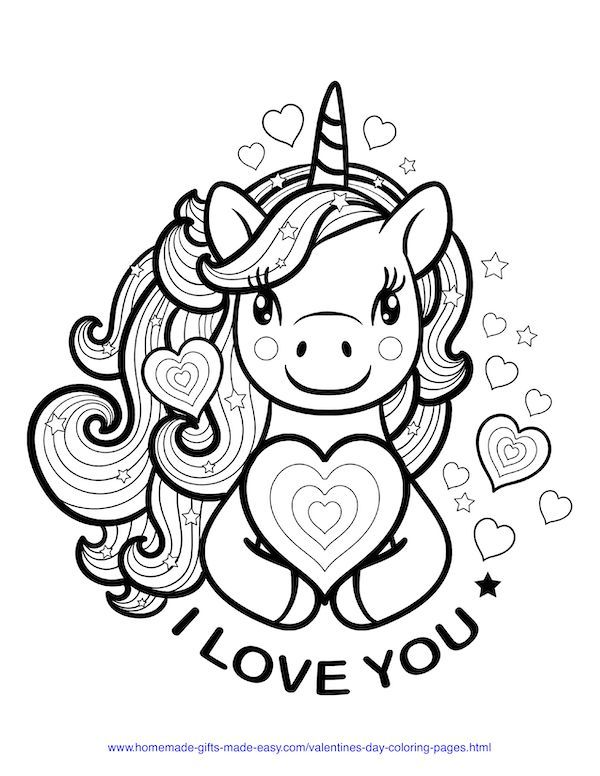Free printable valentines day coloring pages valentine coloring pages valentines day coloring page unicorn coloring pages