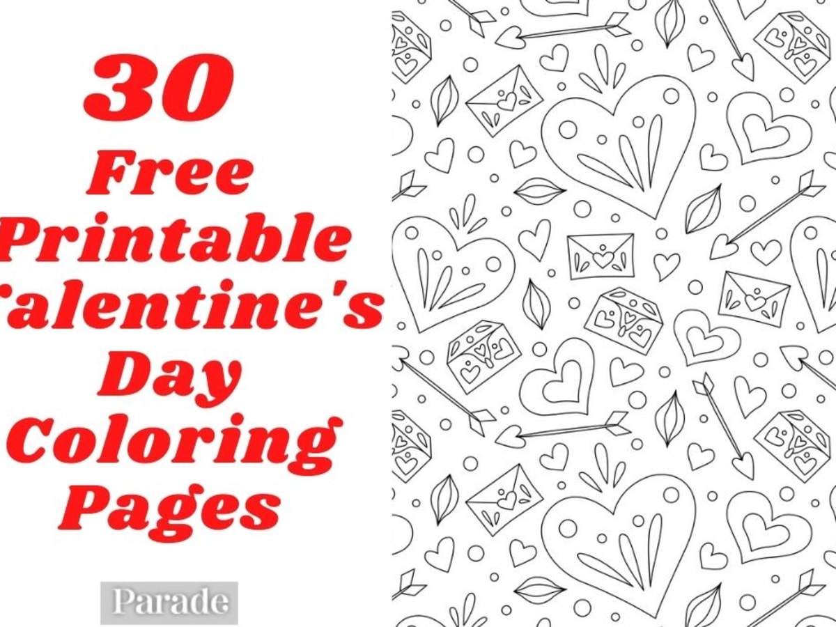 Valentines day coloring pages free printable for kids adults