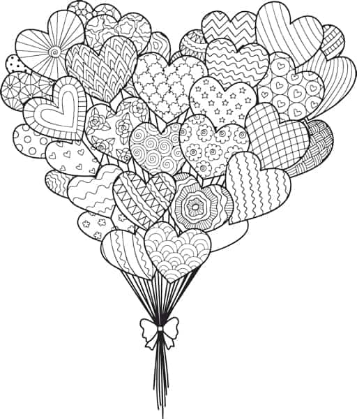 Free valentines day coloring pages