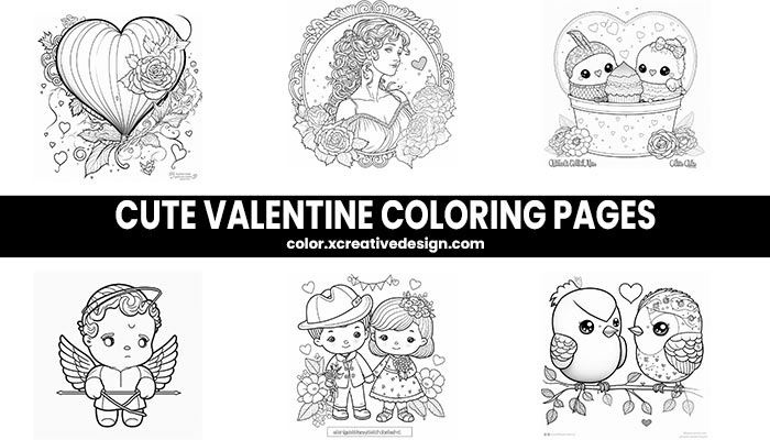 Cute valentines day ing pages free printable