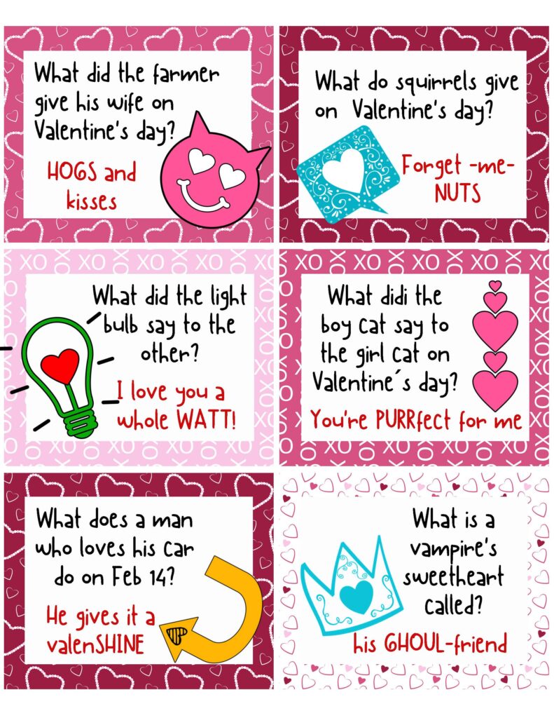 Printable valentine lunch box notes add a special touch to your childs lunch