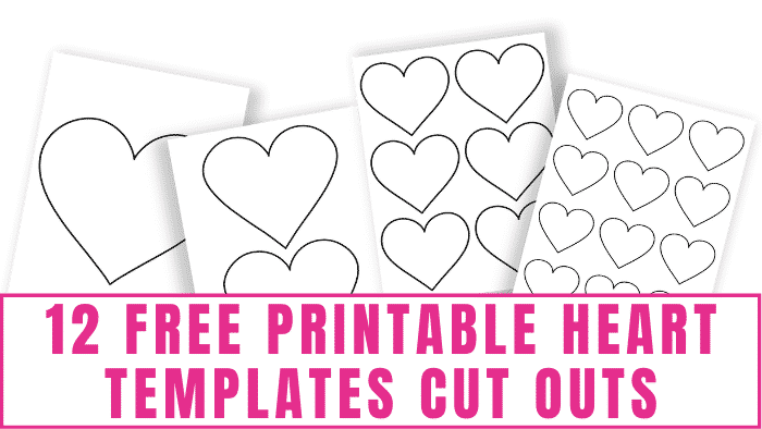 Free printable heart templates cut outs