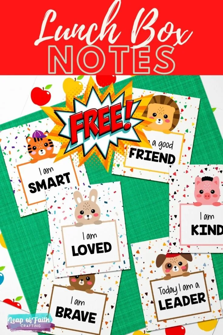 Free lunch box notes for kids funny encouraging more