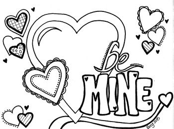 Be mine valentine coloring sheet valentine coloring sheets dance coloring pages valentines day coloring page