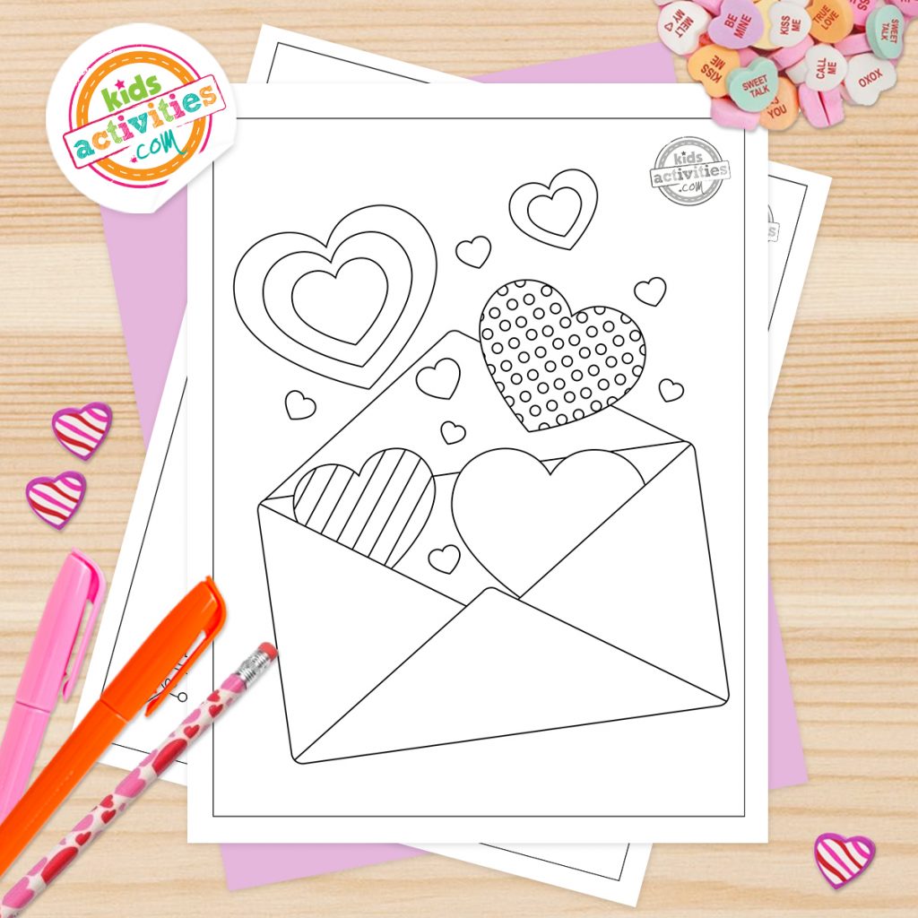 Sweetest ever valentine heart coloring pages kids activities blog