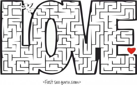 Fun and challenging valentines day mazes and puzzles for kids