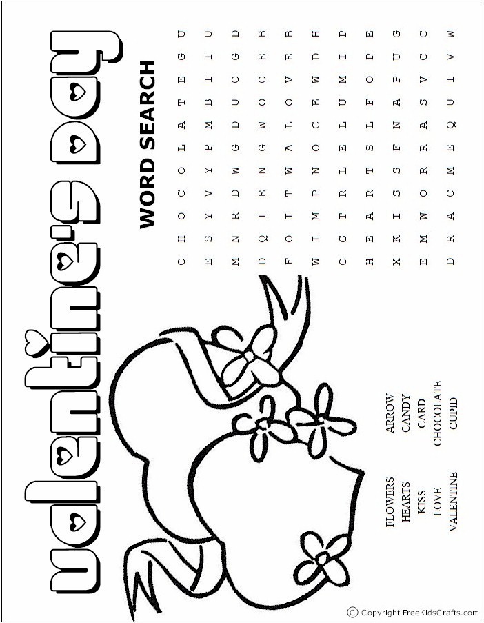 Free valentines day word search puzzles