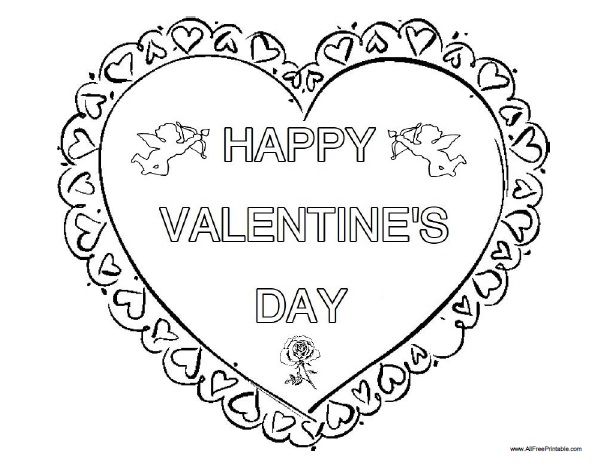 Happy valentines day coloring page â free printable