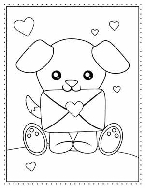Free printable valentines day coloring pag perfect for kids