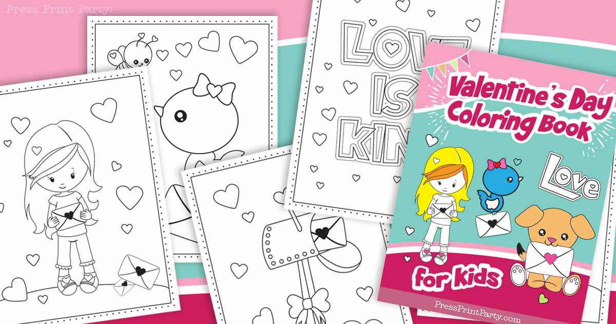 Free printable valentines day coloring pages perfect for kids