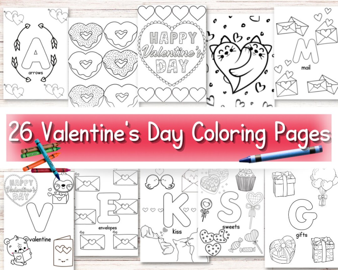 Valentines day coloring pages valentines day worksheets for kids kindergarten valentines day activities pre