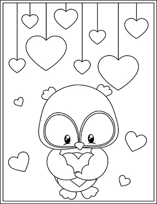 Free valentines day coloring pages for kids free printable pages