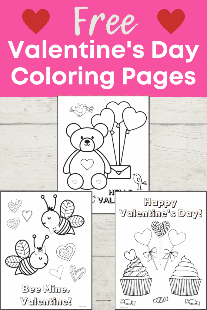 Valentines day coloring pages for preschool