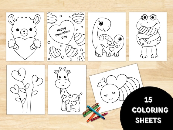 Beginner valentines day coloring sheets coloring page easy coloring pages preschool valentines kids coloring kindergarten