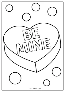 Printable valentines day coloring pages for kids