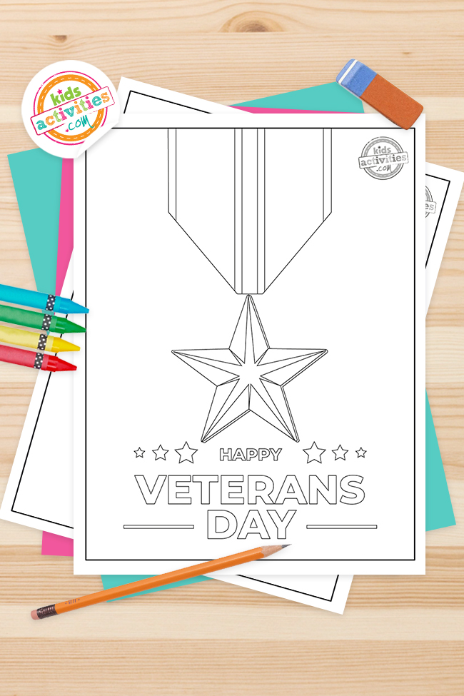 Free printable patriotic veterans day coloring pages kids activities blog