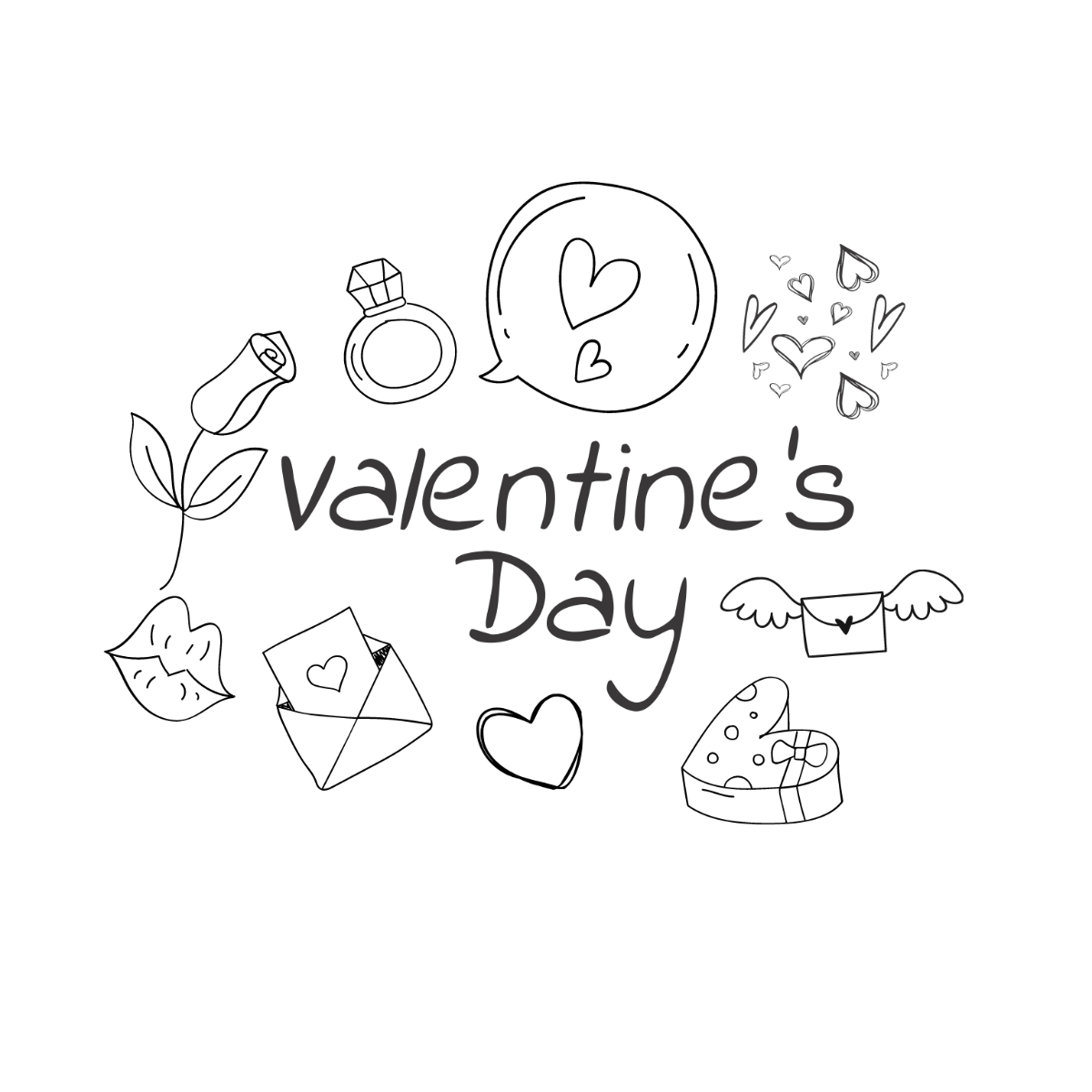 Free valentines day drawing s examples