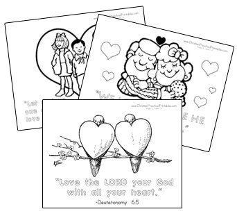 Valentines day bible printables