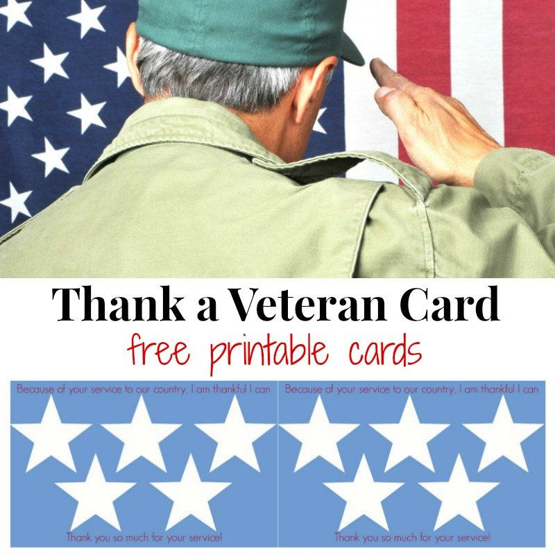 Thank a veteran cards