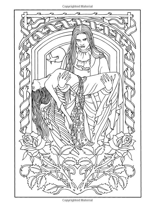 Vampire coloring pages