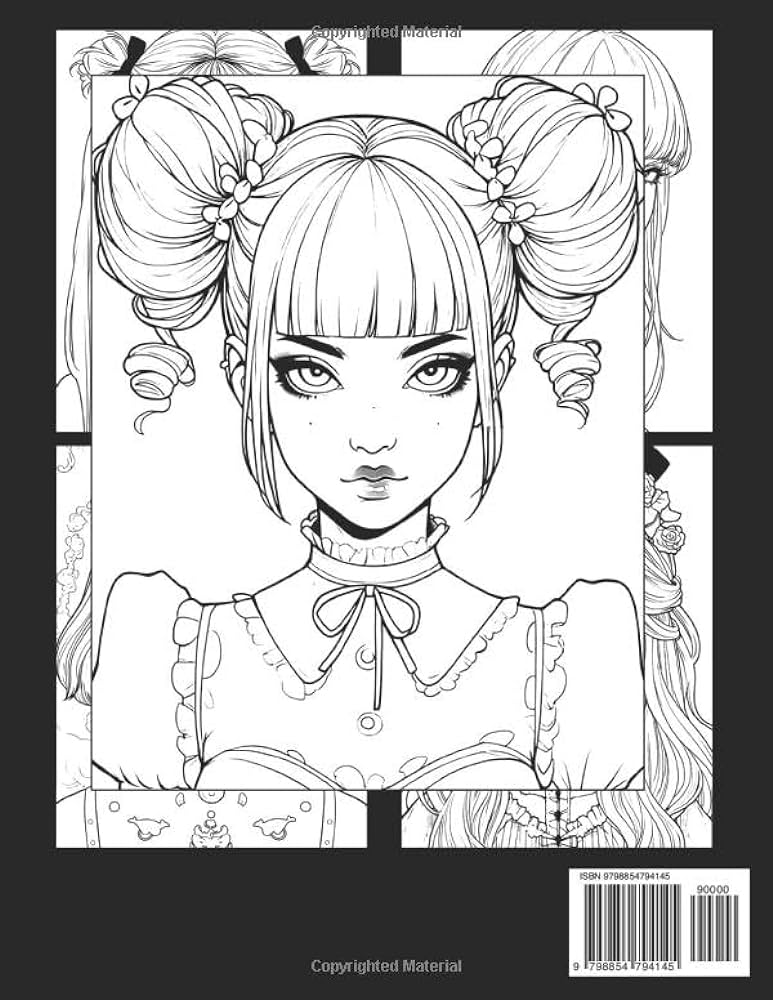 Anime vampire girls coloring book dark art ladies coloring pages with powerful characters illustrations for adults to reduce stress and unwind izaak frank books